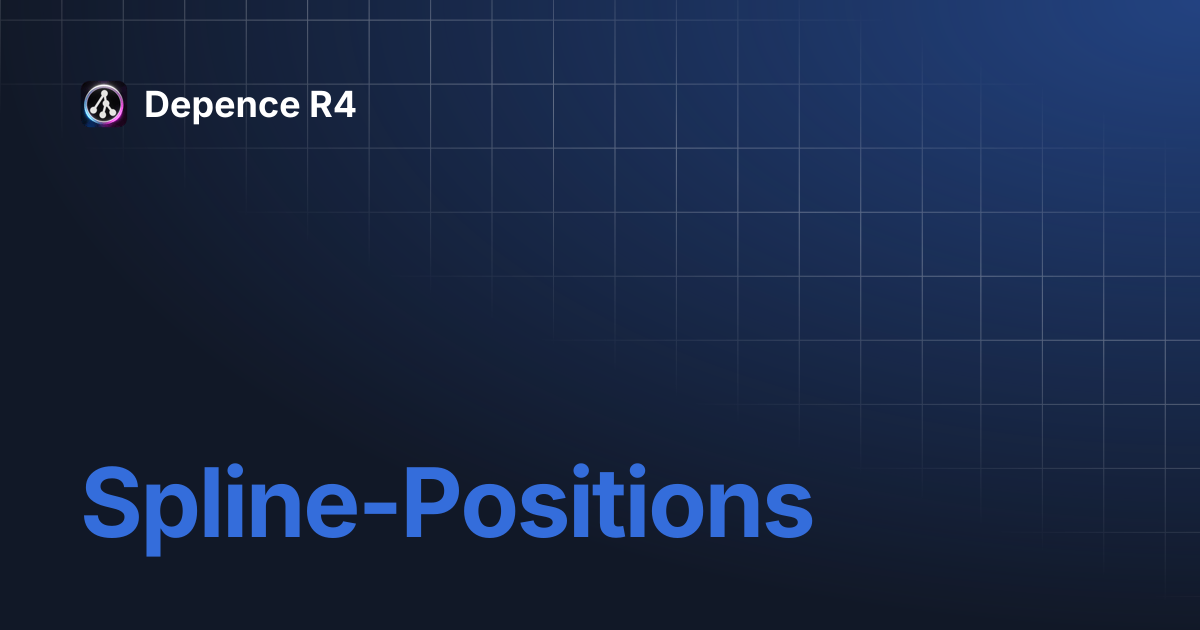 Spline-Positions | Depence R4